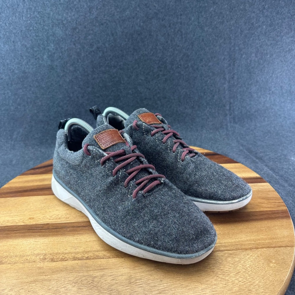 Pendleton Mens Wool Blend Low Top Sneakers Charcoal Grey PMF19L06-034 Size 8.5 - Picture 2 of 12